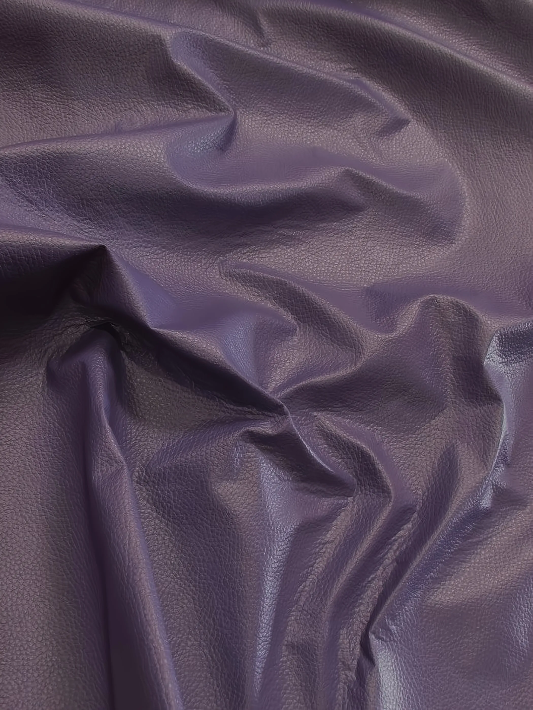 Vinyl Faux Fake Leather Pleather Grain Champion PVC Fabric / Bright Purple / By The Roll - 25 Yards