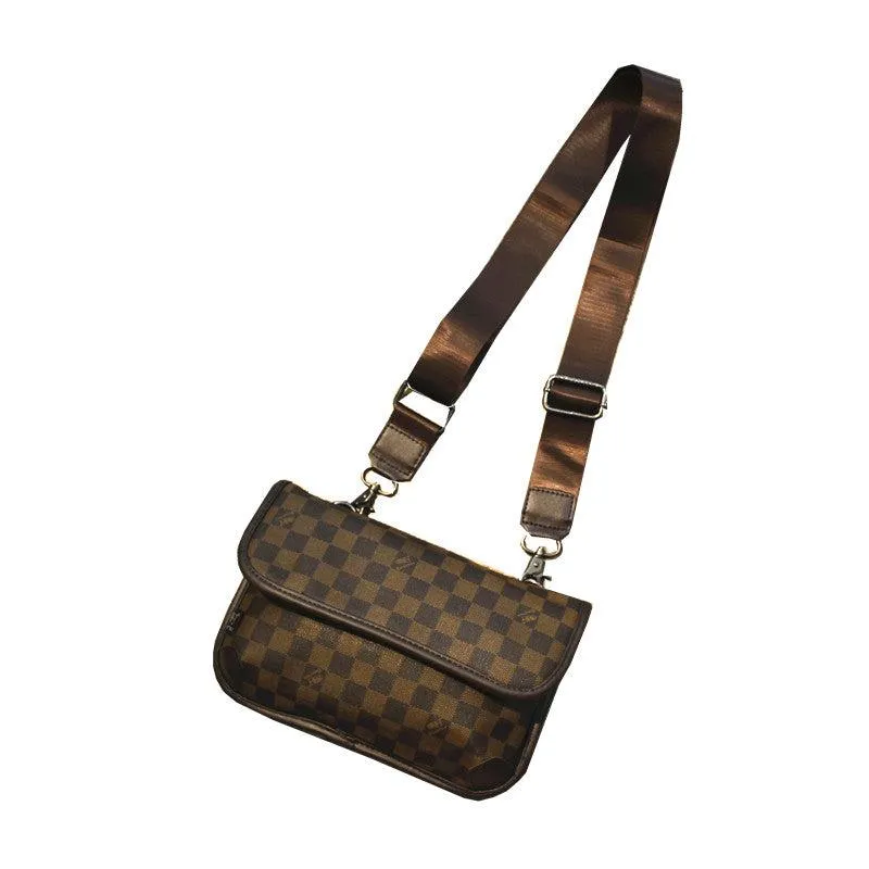 Vvsha  Christmas Gift Checkered Crossbody Bag