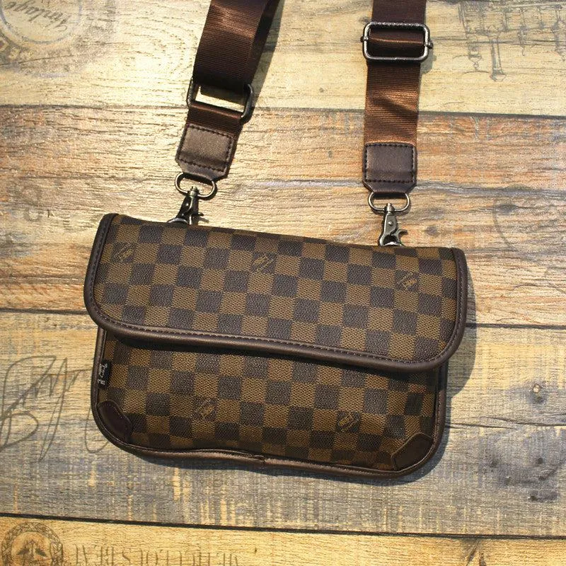 Vvsha  Christmas Gift Checkered Crossbody Bag