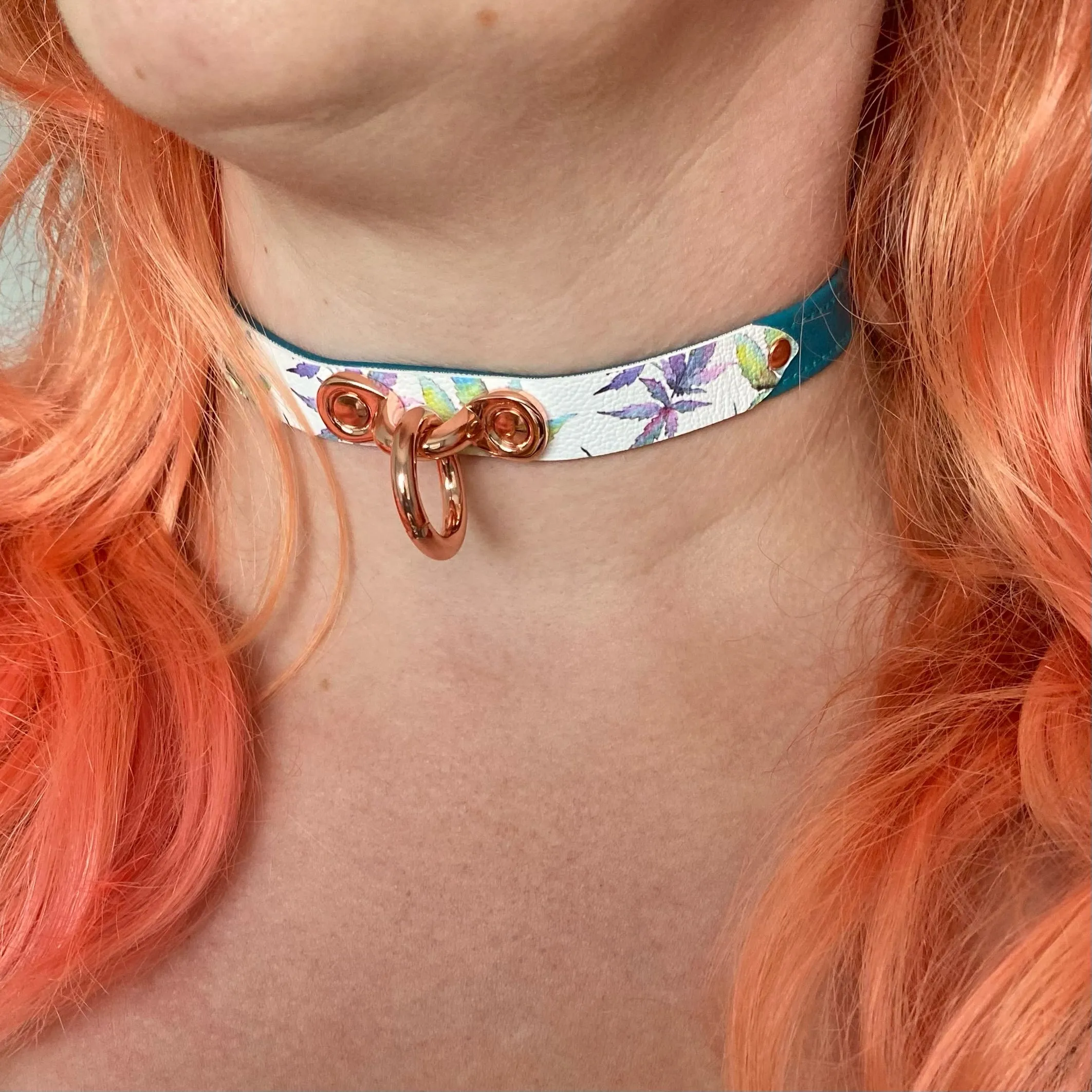 Watercolor Canna Print Petite Collar - Limited Edition