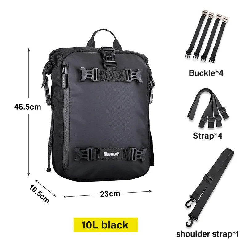 Waterproof Rear Seat Motorcycle Saddle Backpack