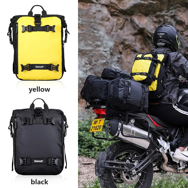 Waterproof Rear Seat Motorcycle Saddle Backpack