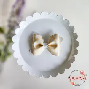 Yellow Daisy Gingham Bow